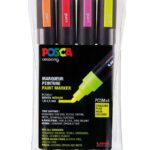 Posca Tuscher - PC-5M - 4 stk. - Neon