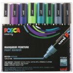 Posca Tuscher - PC-5M - 8 stk. - Kolde Farver