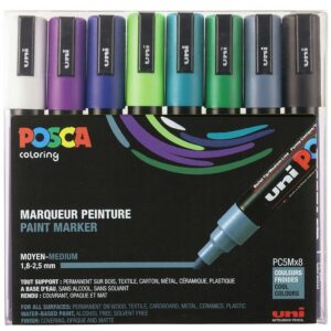 Posca Tuscher - PC-5M - 8 stk. - Kolde Farver