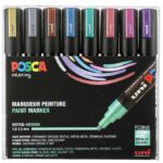 Posca Tuscher - PC-5M - 8 stk. - Metallisk Multifarvet