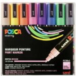 Posca Tuscher - PC-5M - 8 stk. - Pastelfarver