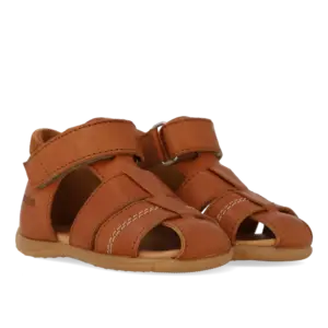Prewalker sandal med velcro - Cognac/Cognac - 22