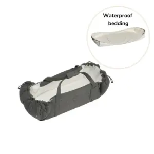SleepCarrier X inkl. waterproof bedding - Stormy grey