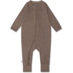 That&apos;s Mine - Cathie onesie - Brown melange - 68cm - 6M