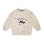 That&apos;s Mine - Finley lillesøster sweatshirt - Light creme melange - 80cm - 12M