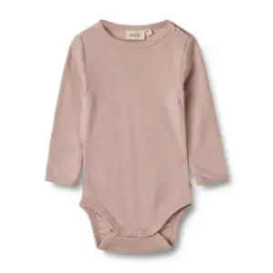 Uld body langærmet Lucca - Dry Rose - 74