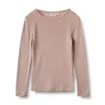 Uld t-shirt ls Alfie - Dry Rose - 104