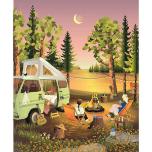 Vissevasse Plakat - 50x70 cm - Van Life