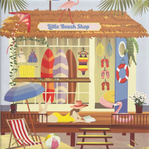 Vissevasse Puslespil - 15x21 cm - 150 Brikker - Little Beach Sho