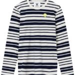 Wood Wood Bluse - Moa - Off White/Navy Stripes