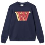 Wood Wood Sweatshirt - Tye Applique - Navy