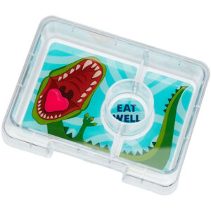 Yumbox Indsatsbakke m. 3 Rum - Snack - Dinosaur