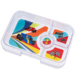 Yumbox Indsatsbakke m. 4 Rum - Tapas - Race Cars