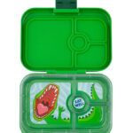Yumbox Madkasse m. 4 Rum - Bento Panino - Jurassic Green - Dino