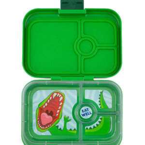 Yumbox Madkasse m. 4 Rum - Bento Panino - Jurassic Green - Dino