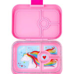 Yumbox Madkasse m. 4 Rum - Bento Panino - Power Pink - Unicorn