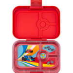 Yumbox Madkasse m. 4 Rum - Bento Panino - Roar Red/Race Cars
