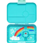 Yumbox Madkasse m. 4 Rum - Bento Tapas - Antibes Blue - Rainbow