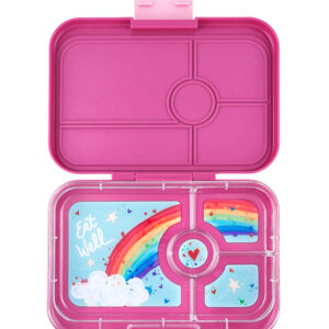 Yumbox Madkasse m. 4 Rum - Bento Tapas - Malibu Purple/Rainbow