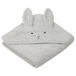 Liewood Babyhåndklæde - 70x70 cm - Albert - Rabbit Grå