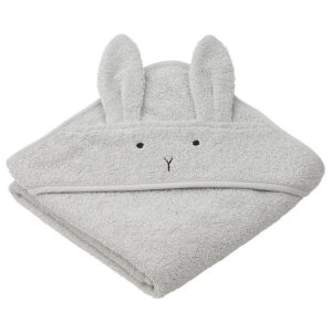 Liewood Babyhåndklæde - 70x70 cm - Albert - Rabbit Grå