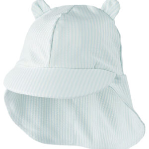 Liewood Badehat - Senia - UV40+ - Stripe Pure Sky/Creme De La Cr