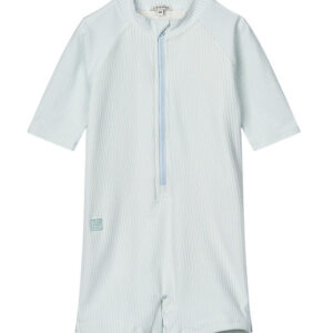 Liewood Badeheldragt - Max Seersucker - Y/D Stripe Pure Sky/Crem