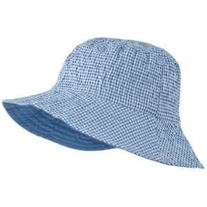Liewood Bøllehat - Damon - Vendbar - Check Riverside/Crisp Whit