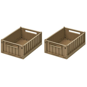 Liewood Foldekasser - 25x18x9,5 cm - Small - 2-pak - Oat