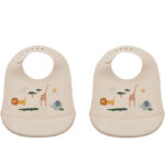 Liewood Hagesmæk - 2-pak - Silikone - Tilda - Safari Sandy Mix