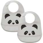 Liewood Hagesmække - Silikone - 2-pak - Tilda - Panda Dumbo Grey