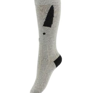 Liewood Knæstrømper - Gråmeleret m. Kaniner