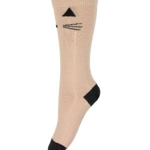 Liewood Knæstrømper - Sofia - Uld - Pudder m. Kat