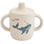 Liewood Kop m. Tud - Neil Sippy Cup - Silikone - Sea Creature/Sa