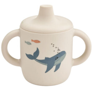 Liewood Kop m. Tud - Neil Sippy Cup - Silikone - Sea Creature/Sa