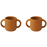 Liewood Kopper - Silikone - 2-Pak - Gene - Rabbit Mustard