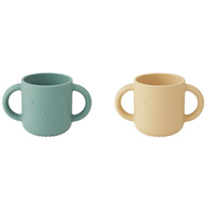 Liewood Kopper - Silikone - 2-pak - Gene - Rabbit Peppermint Whe