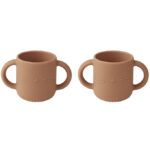 Liewood Kopper - Silikone - Gene - 2-pak - Cat/Tuscany Rose