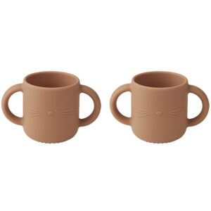 Liewood Kopper - Silikone - Gene - 2-pak - Cat/Tuscany Rose