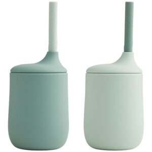 Liewood Kopper m. Sugerør - 2-pak - Silikone - Ellis - Mint Mix