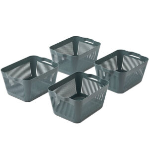 Liewood Kurv - 4-pak - Small - 30x22x14 cm - Whale Blue