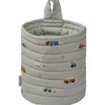 Liewood Opbevaringskurv - 18x14,5 cm - Faye - Vehicles/Dove Blue