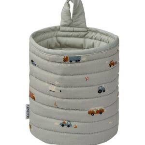 Liewood Opbevaringskurv - 18x14,5 cm - Faye - Vehicles/Dove Blue