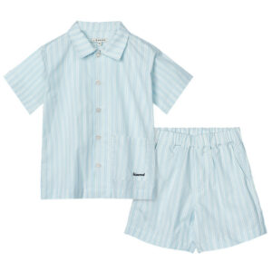 Liewood Sæt - Leona - Stripe Pure Sky/Creme De La Creme