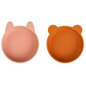 Liewood Skåle - Silikone - Vanessa - 2-pak - Dark Rose Mustard M