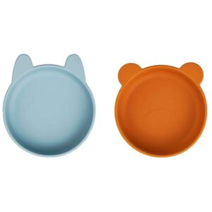 Liewood Skåle - Silikone - Vanessa - 2-pak - Sea Blue Mustard Mi