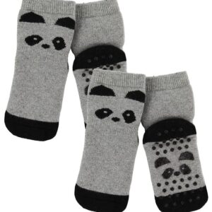 Liewood Strømper - Antiskrid - 2-pak - Nellie - Panda Grey Melan