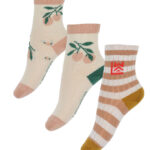Liewood Strømper - Silas - 3-pak - Peach Sea Shell Mix