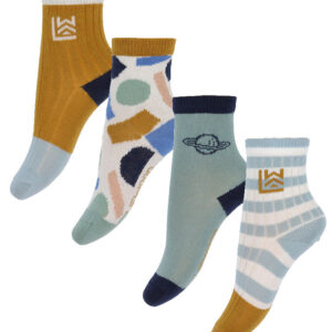 Liewood Strømper - Silas - 4-pak - Planet Mix