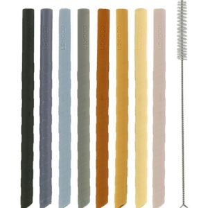 Liewood Sugerør - Silikone - 8stk - Zoe - Blue Multi Mix